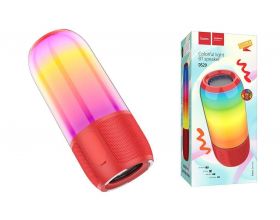 Портативная беспроводная колонка HOCO DS29 c RGB подсветкой (красный)