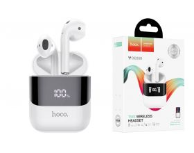 Наушники вакуумные беспроводные HOCO DES09 Treasure digital wireless BT headset Bluetooth (белый)