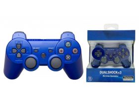 Геймпад беспроводной для Sony PlayStation 3 (упаковка картон) синий PS3