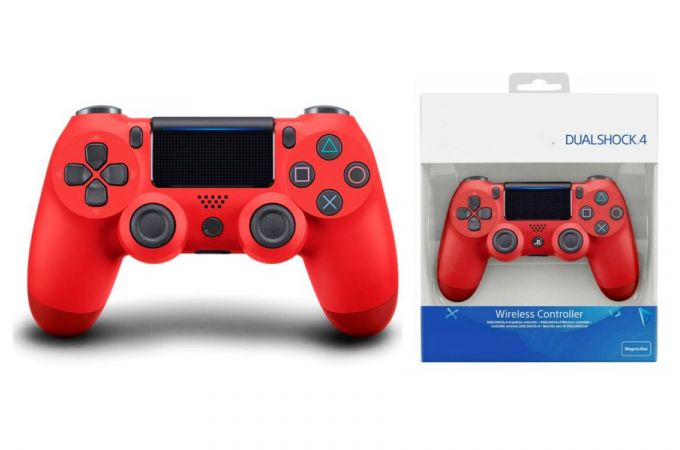 Геймпад беспроводной для Sony PlayStation 4 (ver. 2) красный PS4