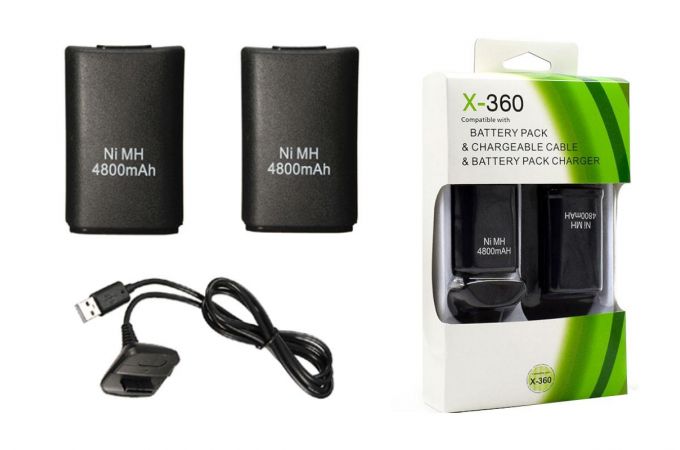 Зарядное устройство для X-Box 360 Play and Charger Kit (5 в1)