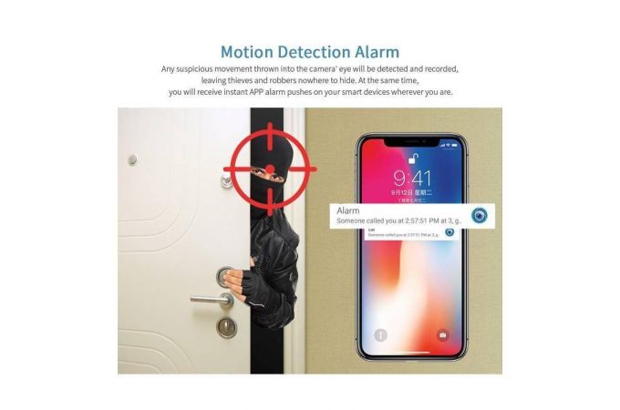 Видеокамера Орбита OT-VNI41 Черная IP-WI-FI (1920*1080, 2Mpix, 3,6мм, пластик)