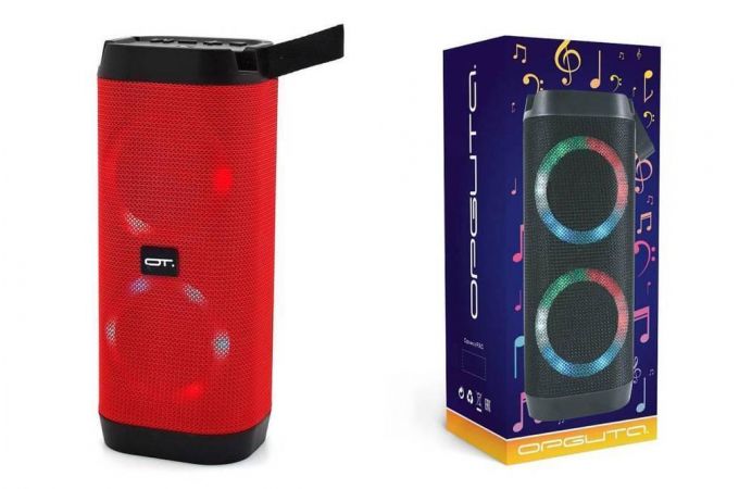 Портативная беспроводная колонка Орбита OT-SPB135 BT (красный)