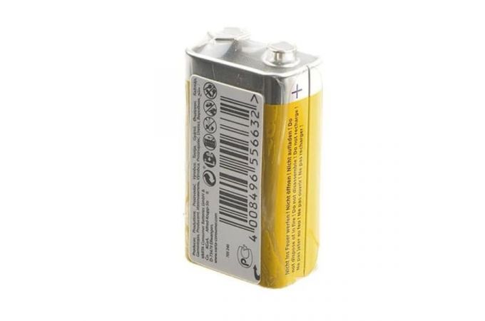 Батарейка солевая VARTA 6F22 крона/1SH  SUPERLIFE цена за спайку 1 шт