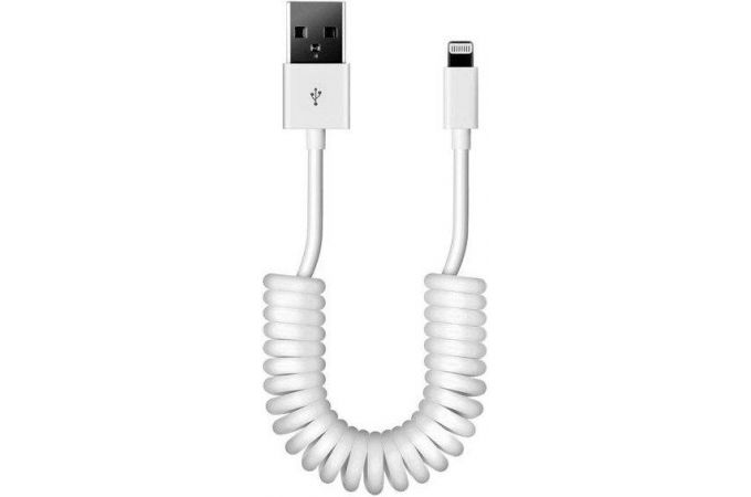 Кабель USB - Lightning BoraSCO Apple 8-pin (20548) 2A (белый) 2м