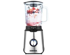 Блендер CENTEK CT-1327 черный 1000Вт, стеклян. стакан, нерж. корпус, LED