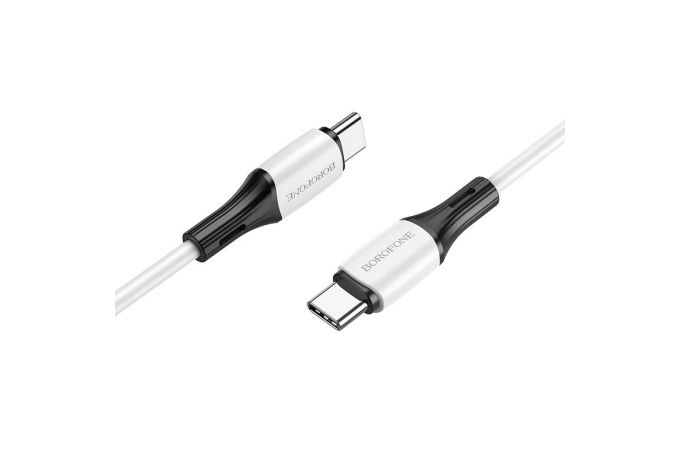 Кабель USB Type-C - USB Type-C BOROFONE BX79, PD60W (белый) 1м