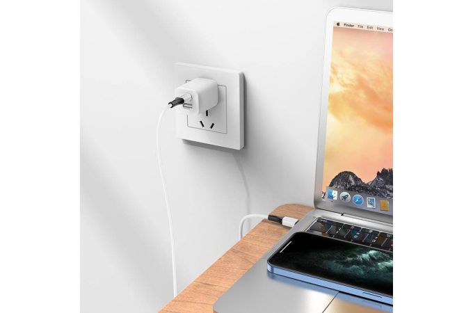 Кабель USB Type-C - USB Type-C BOROFONE BX79, PD60W (белый) 1м