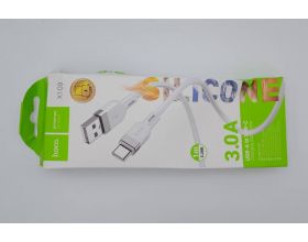 Кабель USB - USB Type-C HOCO X109 Energy silicone (белый) 1м силиконовый (УЦЕНКА! МЯТАЯ УПАКОВКА)
