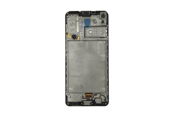 Дисплей для Samsung A217F Galaxy A21s Black в сборе с тачскрином + рамка 100%