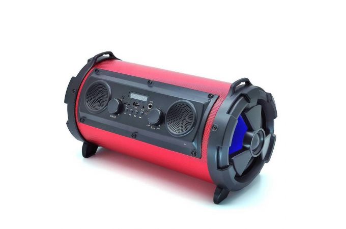 Портативная беспроводная колонка JBK-1602 (черно-красный)
