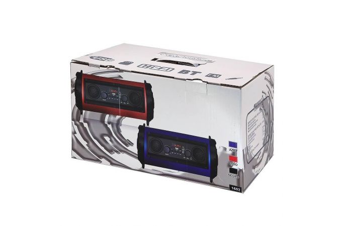 Портативная беспроводная колонка JBK-1602 (черно-красный)