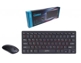Комплект клавиатура+мышь беспроводной Perfeo "mini COMBO" USB PF_B4898 (черный)