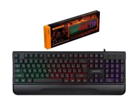 Клавиатура игровая проводная Perfeo "WINNER", подсветка, USB,  PF_B4892 (черный)