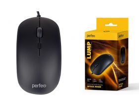 Мышь проводная Perfeo "LUMP", 3 кн, DPI 1000, USB PF_B4896 (черный)