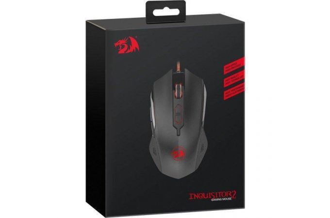 Мышь игровая проводная Redragon Inquisitor 2 (черно-красный)