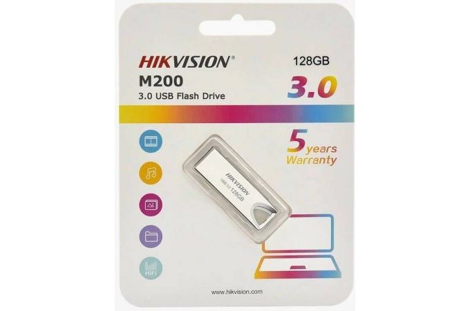 USB флеш накопитель 16 Gb Hikvision M200 серебро USB 3.0 металл  / HS-USB-M200/16G/U3