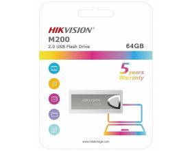 USB флеш накопитель 64 Gb Hikvision M200 серебро металл  / HS-USB-M200/64G