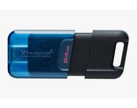 USB флеш накопитель 64 Gb Kingston DataTraveler 80 M DT80M/64GB / Type-C выдвижной /USB 3.2 R200Mb/s