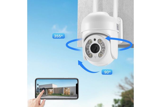 Видеокамера IP WI-FI Орбита OT-VNI56 (2688*1520, 4Mpix, 3,6мм, пластик)