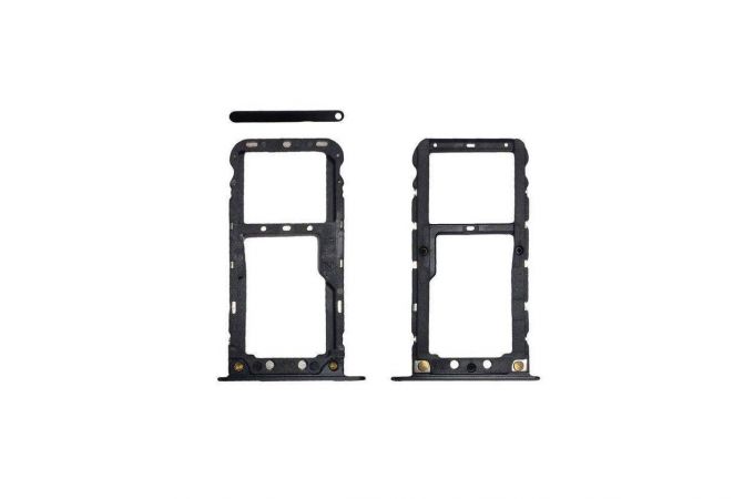 Держатель SIM для Xiaomi Redmi 5 Plus (черный)