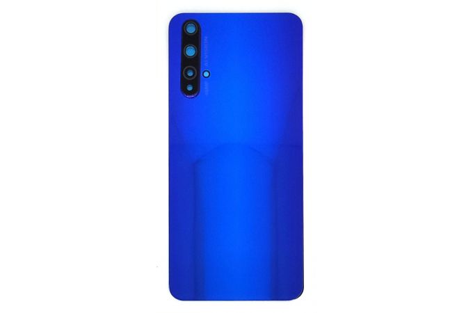 Задняя крышка для Huawei Honor 20 + стекло камеры (синий) HQ