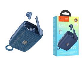 Портативная беспроводная колонка HOCO HC15 sports BT (синий) 2 в 1