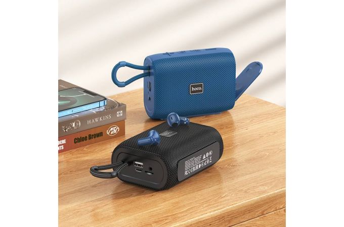 Портативная беспроводная колонка HOCO HC15 sports BT (синий) 2 в 1