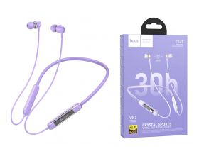 Наушники вакуумные беспроводные HOCO ES65 Dream sports BT earphones headset Bluetooth (фиолетовый)