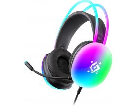 Гарнитура игровая Defender Ignis черный RGB / динамики 50 мм. / кабель2,2м