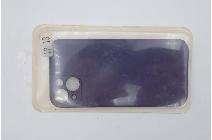 Чехол для iPhone 13 (6,1) MagSafe (фиолетовый) (УЦЕНКА! МЯТАЯ УПАКОВКА)