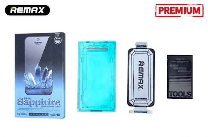 Защитное стекло сапфировое Remax SP-01  for Iphone 16 PRO MAX