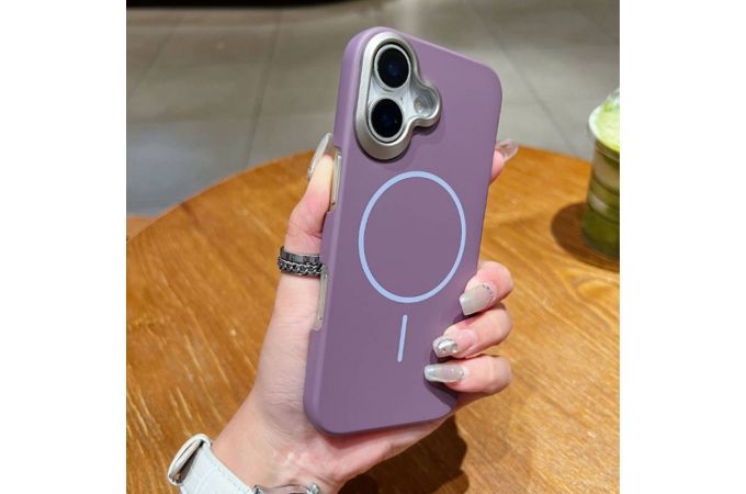 Чехол для iPhone 17 (6,3) Soft Touch MagSafe (фиолетовый) YH Original design