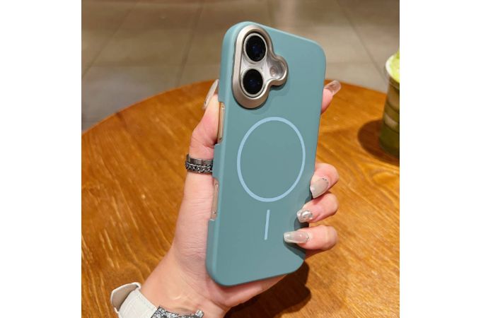 Чехол для iPhone 17 (6,3) Soft Touch MagSafe (зеленый) YH Original design