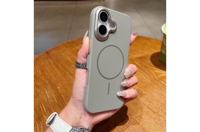 Чехол для iPhone 17 (6,3) Soft Touch MagSafe (серый) YH Original design