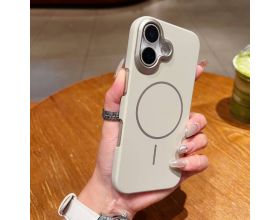 Чехол для iPhone 17 (6,3) Soft Touch MagSafe (светло-серый) YH Original design