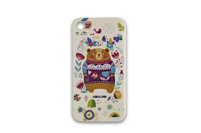 Чехол силиконовый iPhone 7/8 (4,7) с рисунком "Животные" 6 видов