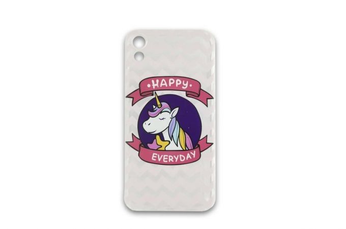 Чехол силиконовый iPhone XR с рисунком "Единорог" 10 видов