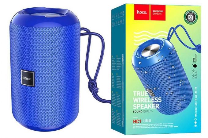 Портативная беспроводная колонка HOCO HC1 Trendy sound sports BT (синий)