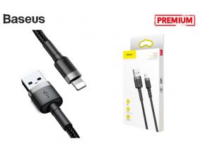 Кабель USB - Lightning BASEUS Cafule 1.5А special edition (серый+черный) 2м