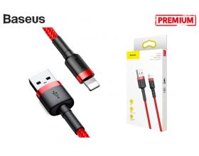 Кабель USB - Lightning BASEUS Cafule, 2.4А, (красный+красный) 0,5м