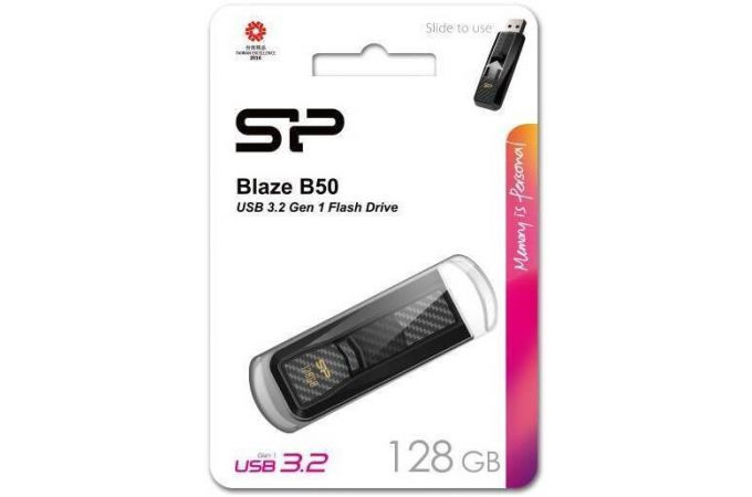 Флешка USB 2.0 Silicon Power Blaze B50 Black 128Gb