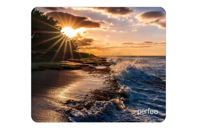 Коврик для мышки Perfeo "Пляж", Рис.3 (180*220*2 мм), ткань+резиновое основание