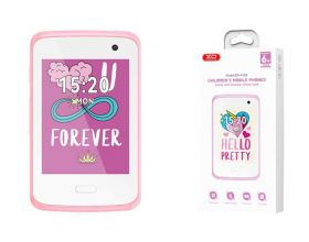 Телефон XO H150 Kids Smart 2G Cell Phone 2.8” Screen 30W Pixel (With Case + Lanyard) White+pink