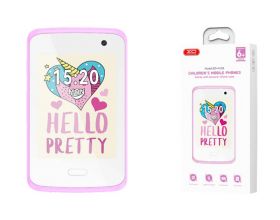 Телефон XO H150 Kids Smart 2G Cell Phone 2.8” Screen 30W Pixel (With Case + Lanyard) White + Purple