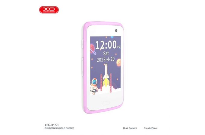 Телефон XO H150 Kids Smart 2G Cell Phone 2.8” Screen 30W Pixel (With Case + Lanyard) White + Purple