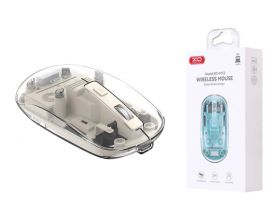 Мышь беспроводная XO M12 Bluetooth wireless transparent mouse Off-White