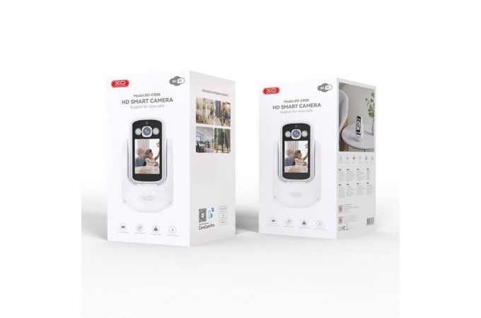 Видеокамера XO CR08 200W Pixel AI Intelligent Two-Way Video Call Camera (2.4G+Bluetooth with Internet)