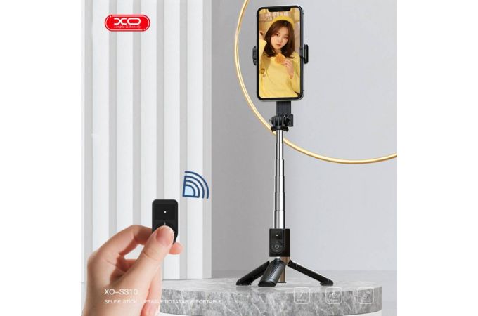 Монопод-трипод XO SS10 Mini Bluetooth 76CM (with Mirror) Black