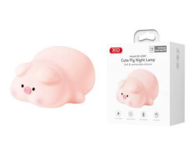 Светильник XO OZ09 Свинка Little Pink Pig Silicone Pat Light 1200mAh Pink